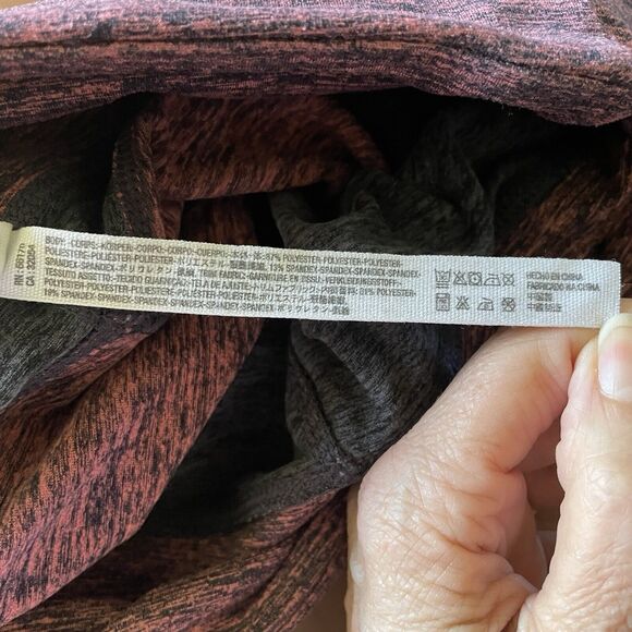 Free People FP Movement Dylan' Colorblock Heather High-Rise Leggings sz S Red - Picture 14 of 16